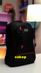 Martinversa TP8 Tas Polo Pria Laptop USB Charger Sekolah Kerja Kanvas Nylon