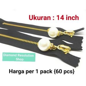 COD (60 PCS) SLETING / RESLETING MUTIARA UKURAN 14 INCH (35 CM) untuk Tas / Baju