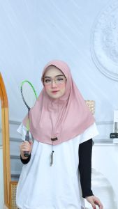 Jilbab Hijab Dayli Sport M Bahan Jersy Qazilla