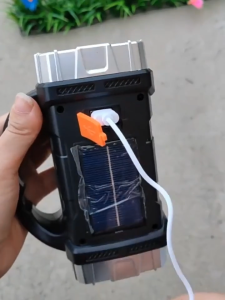 🌟Giao nhanh🌟đèn pin cầm tay 9999W500X độ sángTầm chiếu 1000m+Sáng mạnh - Lý tưởng cho du lịch cắm trạiMặt trời Đèn pinđèn pin siêu sángđèn pin sạc