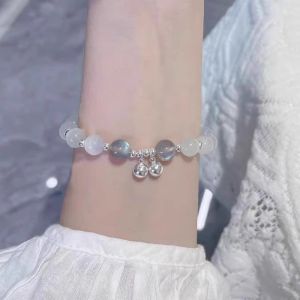 Purple Beaded Bracelet Double Layered Fresh out Fashion Korean Style Light Luxury Ethnic New Chinese Style Fairy Atmosphere Stackable Hand Bracelet