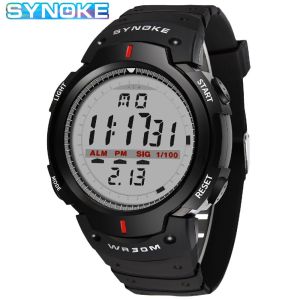 Synoke | SYNOKE Men Electronic Watch Sports For Men Waterproof Luminous Multi Function Outdoor Mountaineering Large Screen Electronic Wat