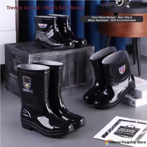 TEKANAI | Waterproof Slip-resistant Durable Mens Rain Boots
