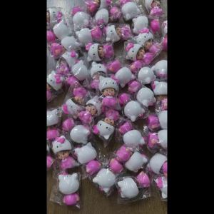 Sanrio | New Action Anime Figure Monchhichi Keychain Hello Kitty Toy Keyring Cute Kitty Keychains for Bags Childrens Day Gift 몬치치 키링 //*