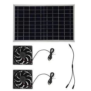 10W /15W Solar Exhaust Fan for Outdoor Pet House Cooling Ventilation Dog Cat Kennel Poultry Shed Energy Saving New EESBAO