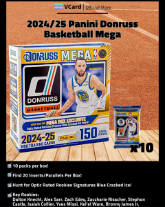 2024/25 Panini Donruss Basketball Mega Box. -100% Original. Trading Card Hobby Collectibles- 篮球卡盒 帕尼尼