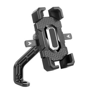 Motorcycle Bicycle Phone Holder Secure Twist Lock Quick Mount 360 Rotation Anti Shake Ebike GPS Navigation Bracket