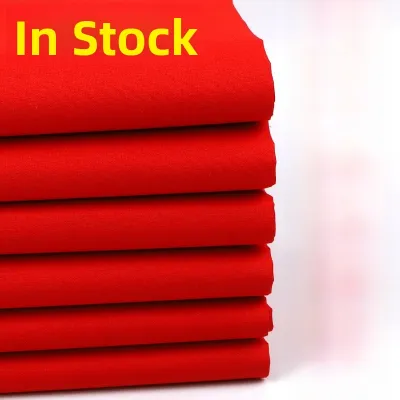 Pure Cotton Red Silk Fabric for Wedding Celebration Ribbon Cutting Ceremony Business Opening Traditional Chinese Style