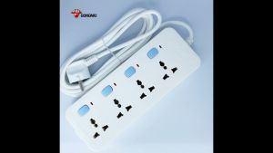 Ổ Cắm Điện Đa Năng Gongniu có dây dài 3 mét với 4 Ổ cắm 3 chấu - 4 Công Tắc công suất 2500W – N3040 chống cháy bảo hành 36 tháng.