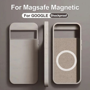Original For Magsafe Magnetic Cases For Google Pixel 8 7 6 Pro Liquid Silicone Shockproof Case For Pixel 8 Wireless Charge Cover