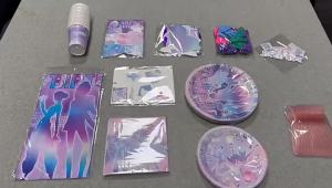 Potdemiel | KATSEYE-themed Birthday Party Merchandise Collection 100 KATSEYE Stickers Double-sided Goodie Bags Acrylic Keychains Gift Box