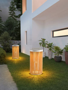 QIANQIU | Waterproof Modern Minimalist Outdoor Light Solar Powered
