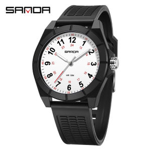SANDA 6232 Top Brand Quartz Watch Childrens Simple Waterproof Silicone Strap Night Light Boys and Girls Watch reloj niño
