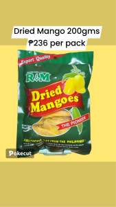 R&M Preserve Original Dried Mango 50gm/100gm/150gm/200gm