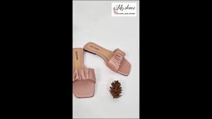 LILY SHOES - Zury Sandal Wanita Selop / Slip Teplek Kerut Di Rumah / Casual Real Pict