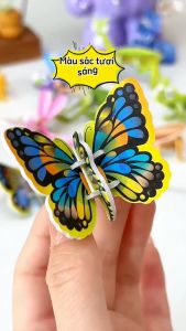 Bộ Lắp Ráp Côn Trùng 3D Chất Liệu Giấy Cho Bé Phát Triển Trí Tuệ