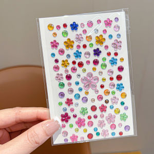 Acrylic Crystal Heart Star Stickers for Kids Face Decoration