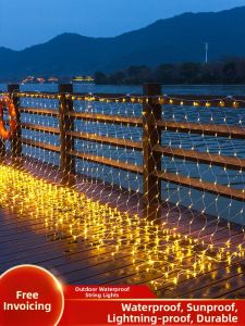 ANQIYUE | Solar LED String Fishing Net Lights