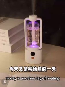 CAREHUB - Essential Oil Aroma Diffuser Wireless Automatic Air Fragrance Home Air Freshener Aromatherapy Machine Home Fragrance Dispenser Fragrance Machine Automatic Aroma Diffuser Rechargeable Digital Display Air Humidifier with Essential Oil Diffuser 香薰机
