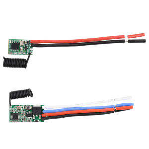 DC 3V-24V Wide Voltage Universal RF Module Miniature Wireless Transmitter-Receiver Module 433MHZ Transmitter LED Remote Control