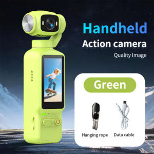 Portable HD 4K Action Camera Manual 90 180 Degree Rotation For YouTube Vlog Video Recording Record Life Handheld Action Camera.