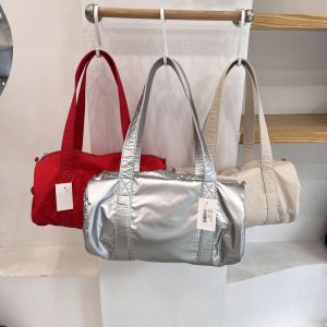 กระเป๋าสะพายไหล่ผู้หญิงแบบลำลองน้ำหนักเบา ความจุขนาดใหญ่ กระเป๋าถือผ้าไนลอน กระเป๋าสะพายข้างแบบมีซิป กระเป๋าถือแบบมีซิป