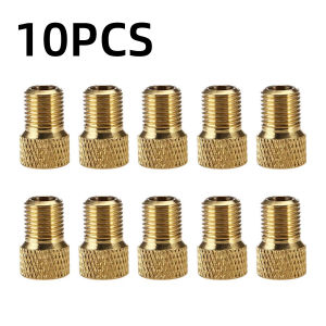 PINMOAP 5/10PCS Bicycle Valve Adapter Presta Schrader Converter Durable Brass Bike Tire Pump Adapter Fit MTB Road Bike Repair