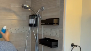 YissTiee Bathroom Shelf Waterproof Rustproof No-Drill/Drill Installation