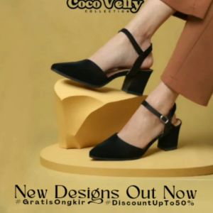 COCO VELLY ELVINA SANDAL WANITA HEELS HAK 5 CM SEPATU ACARA KONDANGAN