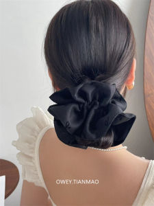 ยางรัดผมลายจุดสไตล์ผีเสื้อสุดเก๋สำหรับผู้หญิง ยางรัดผมทรงหัวกลม ยืดหยุ่นสูง ทนทาน ทำจากยาง พวงกุญแจผม