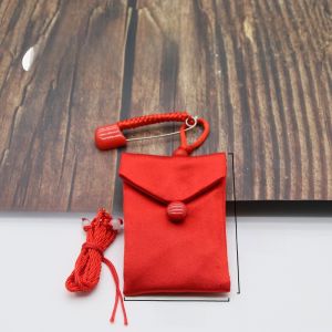Triangle Shape Unsewn Amulet Bag Portable Hair Fur Storage Pouch Safe Fortune Lucky Charm Personal Item Jewelry Accessory Bag