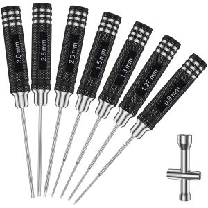 Hex Screw Driver Screwdriver Set 0.9/1.27/1.3/1.5/2.0/2.5/3.0mm Hexagon Screwdriver RC Hobby Tool for RC Car Airplane Boat Robot