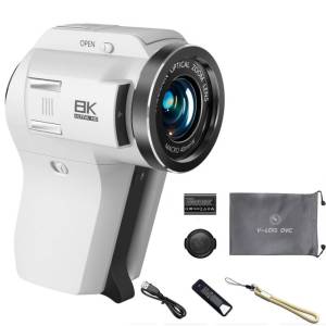 AMORUS | Máy Quay Video 8K 75MP Ultra HD Kỹ Thuật Số Với WiFi Zoom Quang Học 8X Camera Vlog Tầm Nhìn Ban Đêm Hồng Ngoại Máy Quay Cầm Tay DV