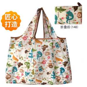 Thickened Large Capacity Shopping Bag Portable Foldable Handheld Canvas Bag Eco-friendly Vegetable Buying Bag Fashionable Outing
