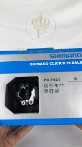 Pedal Sepeda Shimano PD-T421 Pedal Cleat Pedal Click-R Bicycle Empire