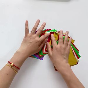 102pcs Hot Foil Transfer Film Sheet Holographic Stamping Foil For Paper Leather Paper Holographic Transfer Craft Foil