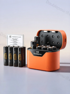 Doublepow | Pin AA Sạc Lại Dung Lượng Cao Sạc Nhanh Thông Minh Kèm Hộp Sạc USB