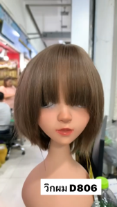 ฟ้าใสวิกผม วิกผม วิกผมไหม รหัสสินค้า-D806 รวมสี แถมเน็ตกับหวี