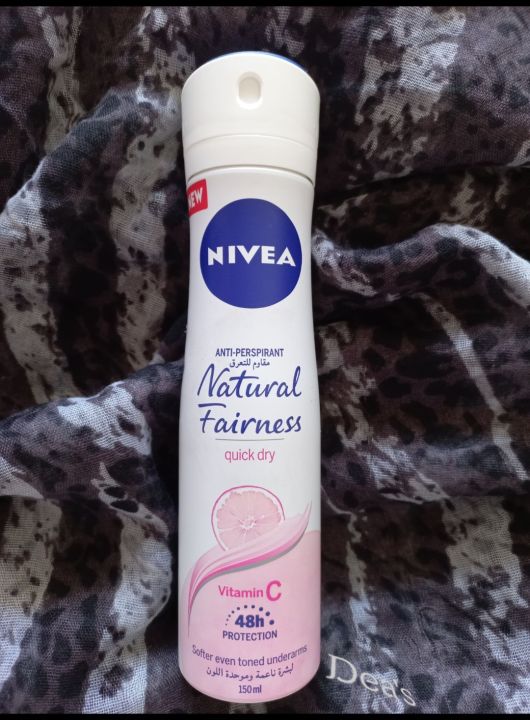 Nivea Antiperspirant Natural Fairness 150ml/imported from UAE 🇦🇪Expiry