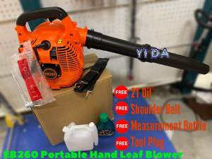 Portable One Hand Engine Leaf Blower Petrol Hand Air Blower Powerful Wind Blower Sapu Daun Kering Jalan ( EB260 )