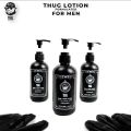 Thug Hand & Body Lotion for Men 200ml Niacinamide Vitamin E Aloe Vera Mencerahkan dan Melembutkan Kulit Pria. 