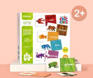 Bộ trò chơi ghép hình ghép nối Chính Hãng Mideer 2 chủ đề Color Math + Math&Count puzzle - MIMOHOUSE09