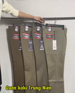Quần Kaki 100% Cotton 0Ly Trung Niên Vĩnh Tiến Trơn Cao Cấp Màu G454