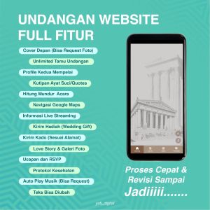 Undangan digital Tema Kuning - Undangan Pernikahan Website Custom Premium Murah