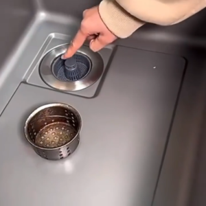 อ่างล้างจานกรอง 304 สแตนเลสอ่างล้างจาน ติดตั้งง่าย ทําความสะอาดง่าย