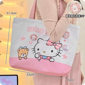 Sanrio Officially Authorized Canvas Bag Cute Girls Shoulder Bag Work Clothing Backpack Womens Bag Handbags for Moms