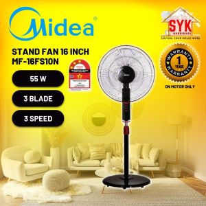 SYK Midea Stand Fan 16 Inch MF-16FS10N Standing Fan Fans Oscillation Fan Kipas Berdiri Kipas Angin Berdiri Kipas Kaki