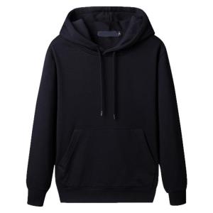 JIFANPAUL | Mens Loose Fleece-lined Hooded Sweatshirt Black Casual Sporty Autumn Winter New