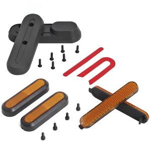 Electric Scooter Front Fork Side Reflective Stickers Protect Shell Rear Wheel Cover Hub Cap Reflector Parts  for Xiaomi Mi 4