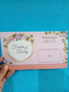 Print UNDANGAN NIKAH ERBA 2205 (isi 50 lembar) PERNIKAHAN SUNAT SUNATAN KHITAN KHITANAN FREE PLASTIK FOTO DESIGN